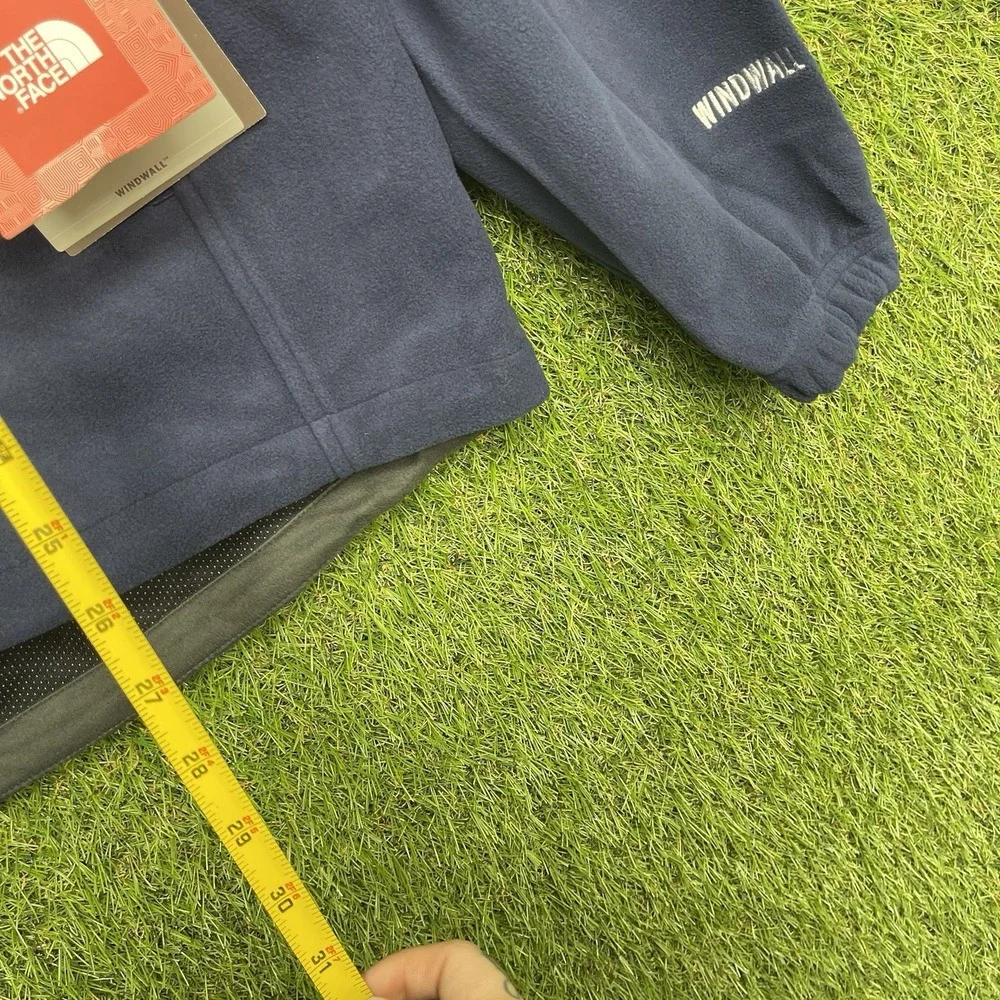 The North Face Apex Jacket Mens Medium Navy Blue Windwall Fleece Outdoor NWT